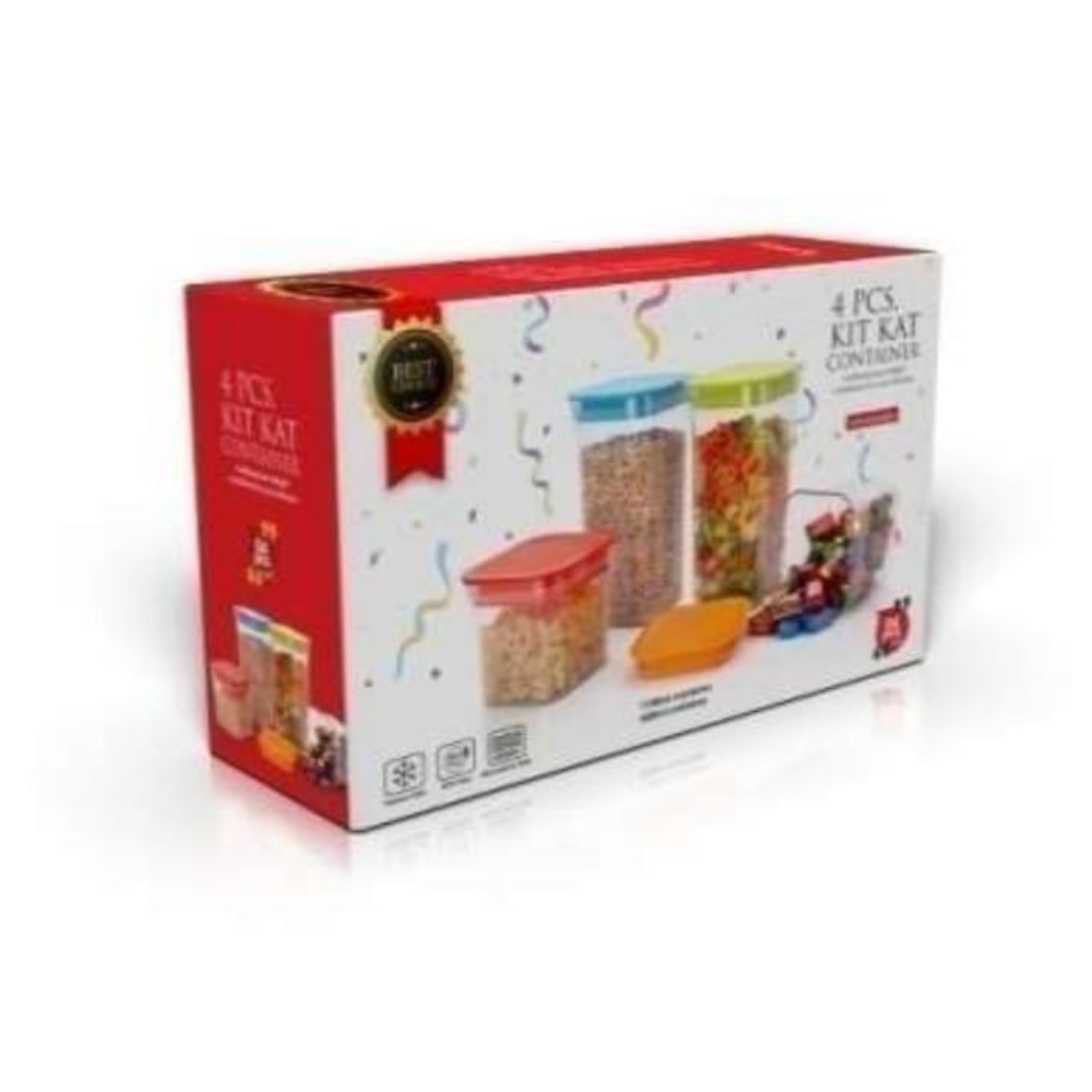Plastic Storage Container Set with Opening Mouth